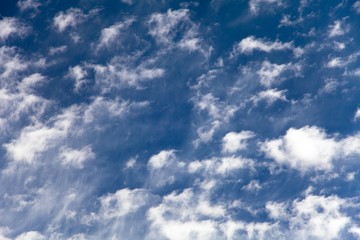 View of beautiful blue sky with white clouds