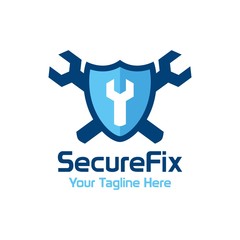 Fix Shield Logo Template