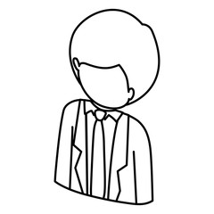 Man cartoon icon. Avatar people person and human theme. Isolated design. Vector illustration