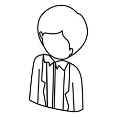 Man cartoon icon. Avatar people person and human theme. Isolated design. Vector illustration