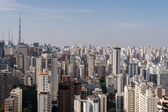 Endless View of Buildings in Sao Paulo