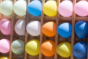 colored balls as a background