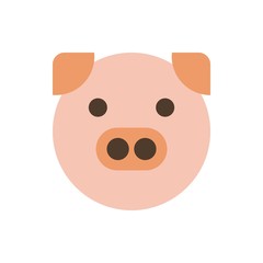 Head of an pig illustration vector