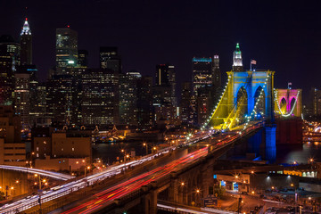 Fototapeta premium Brooklyn Bridge Nightscape
