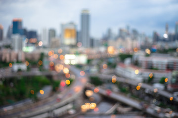 Abstract city bokeh for background