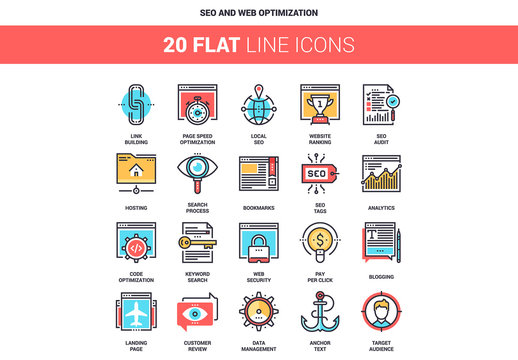 SEO and Web Icons Set 03