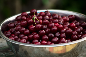 cherries in a bowl