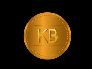 Fototapeta premium KB Initial Logo for your startup venture