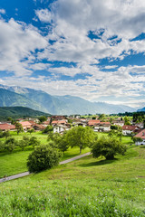 Fototapeta na wymiar Wildermieming town in Austria