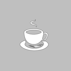 Hot coffe computer symbol