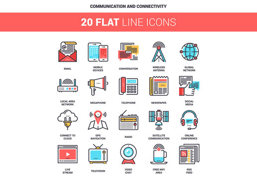 Communication Icons Set