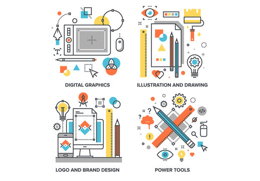 Design and Development Illustrations Set