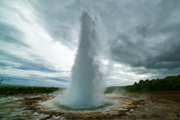 Eruption of Geyser Strokkur