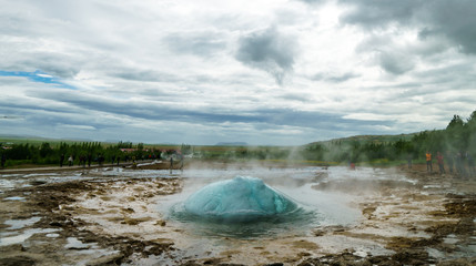 View of Geyser Strokkur