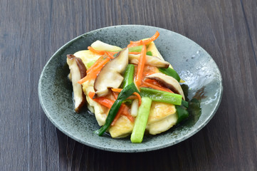 豆腐の野菜あんかけ
