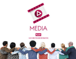 Media Digital Communication Information Social Concept