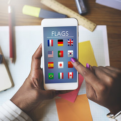 Flag Countries Foreign International Symbol Concept