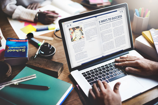 Website Homepage Online Internet Article Concept