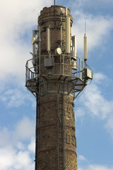 plant with equipment for mobile communication pipe