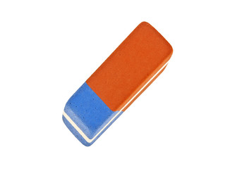 Eraser on a white background