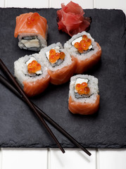 Salmon and Caviar Sushi