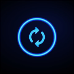 Glowing App Button - Dark