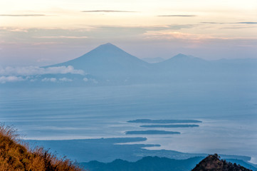 Crater of Mt. Rinjani Volcano