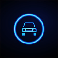 Glowing App Button - Dark