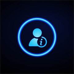 Glowing App Button - Dark