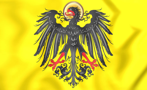 3D Imperial banner of Holy Roman Emperor (before 1433).