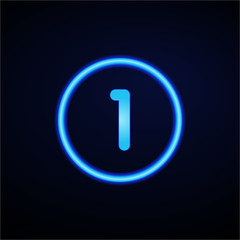 Glowing App Button - Dark