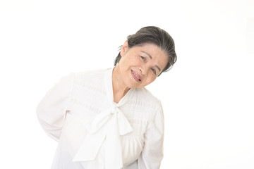 リラックスした年配者