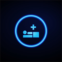 Glowing App Button - Dark