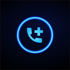 Glowing App Button - Dark