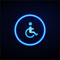 Glowing App Button - Dark