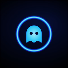 Glowing App Button - Dark