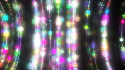 パーティクルライン　雪結晶