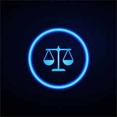 Glowing App Button - Dark