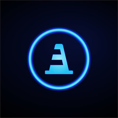 Glowing App Button - Dark