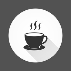 Coffee cup - vector icon.