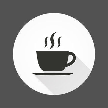 Coffee cup - vector icon.