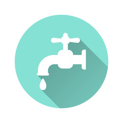 Faucet - vector icon.