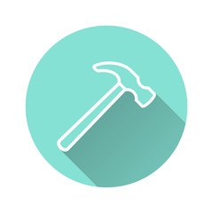 Hammer - vector icon.