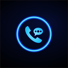 Glowing App Button - Dark