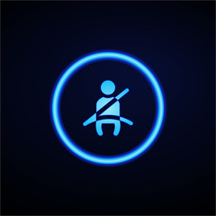 Glowing App Button - Dark