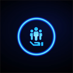 Glowing App Button - Dark