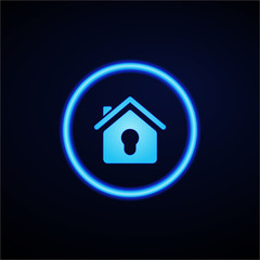 Glowing App Button - Dark