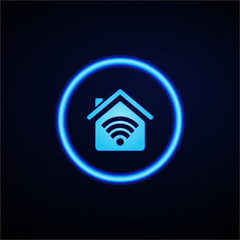 Glowing App Button - Dark