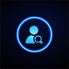 Glowing App Button - Dark