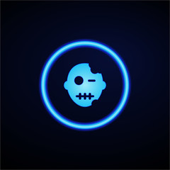 Glowing App Button - Dark